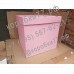Розовая коробка со съемной крышкой 700х700х700 от 1 штуки